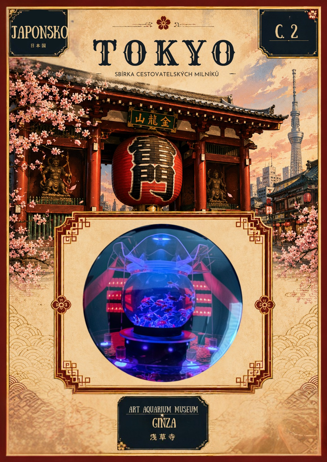 JAPONSKO-TOKYO MAGNET Č. 2